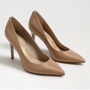Sam Edelman Hazel Nude Leather Pointed Heel